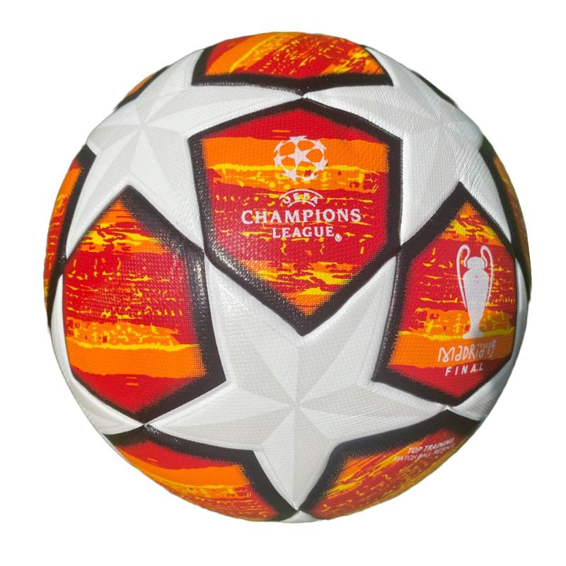 Size 5 High Quality Soccer Ball Champions League Orange White Black