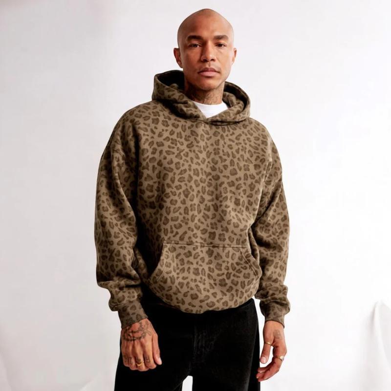 Abercrombie Leopard Hoodie-Abercrombie Cheetah Hoodie -Trendy Unisex OversizedPopover