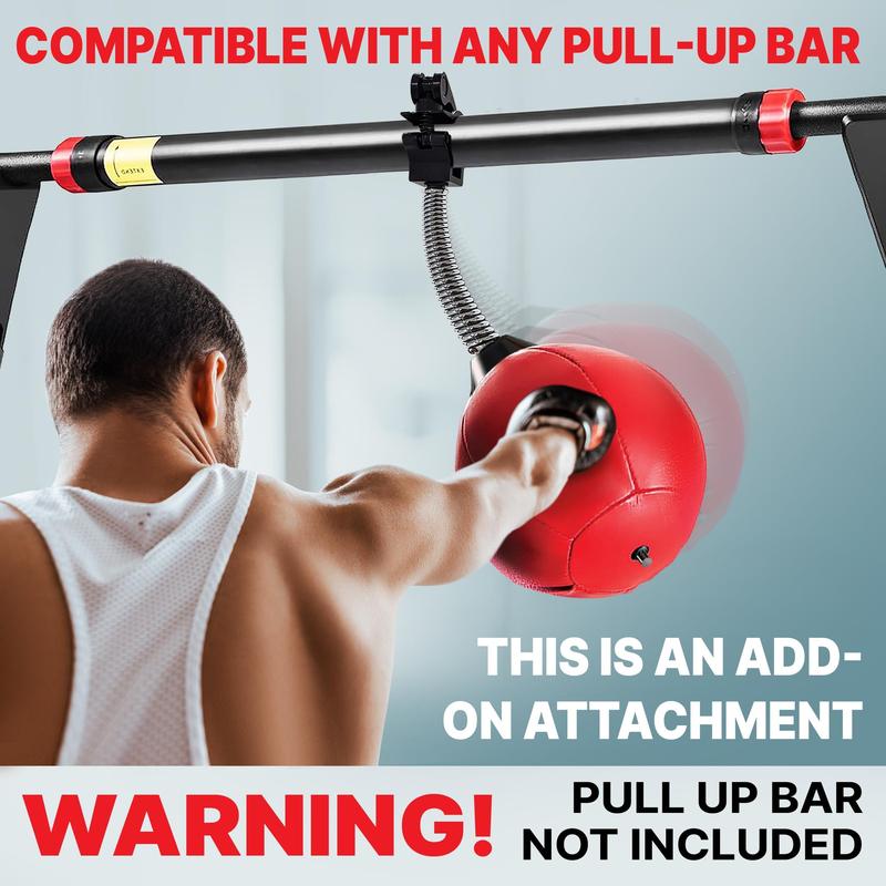 Punching Bag Add-On for Pull-Up Bars, Quick Release (PullUp Bar Not Included) - Enhance Upper Body Strength and Cardio, Stress Relief Anywhere