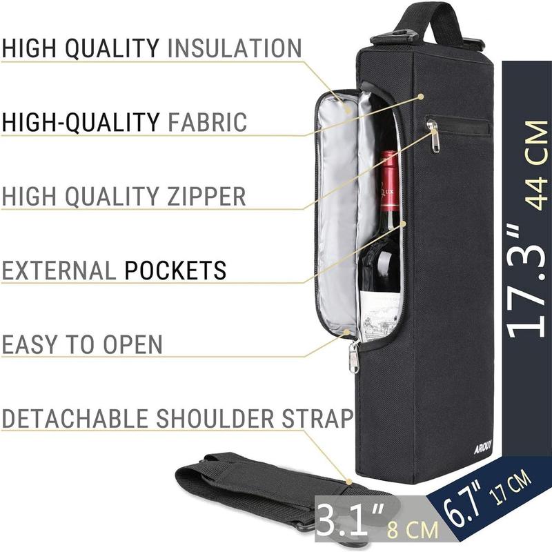 Golf Cooler Bag - Golf Accessories for Men and Small Soft Cooler Bags ulated Beer Cooler Holds a 6 Pack of Cans or Two Bottles of Wine, Golf Sports Bags