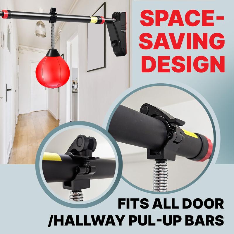 Punching Bag Add-On for Pull-Up Bars, Quick Release (PullUp Bar Not Included) - Enhance Upper Body Strength and Cardio, Stress Relief Anywhere