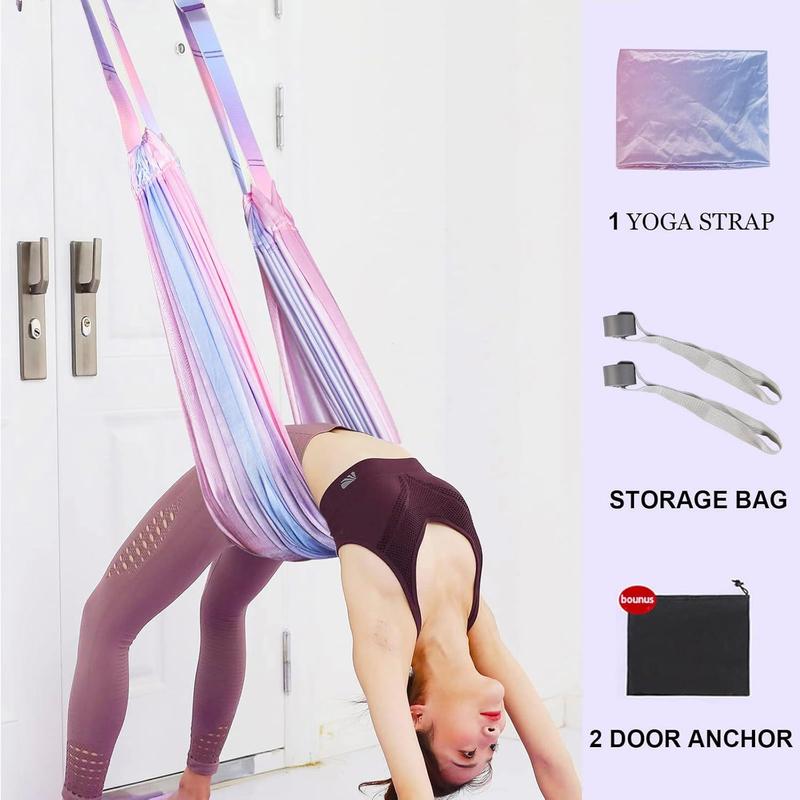 Stretcher Strap, Backbend  Belt with Door Anchor, Flexibility Trainer Stretching Equipment Assist Stretch Strap for Fitness Gymnastics Dance Aerial Yoga Ballet