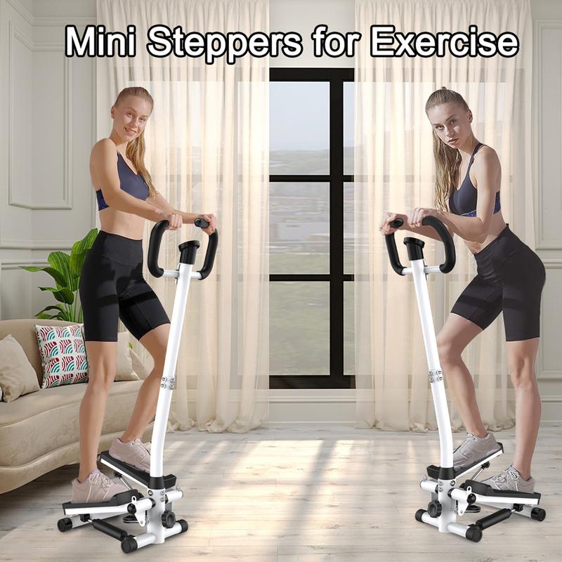 [SAYGOGO]Stair Stepper Machine with Handlebar-Mini Steppers for Exercise with 300LBS Loading Capacity, Hydraulic Fitness Stepper with LCD Monitor