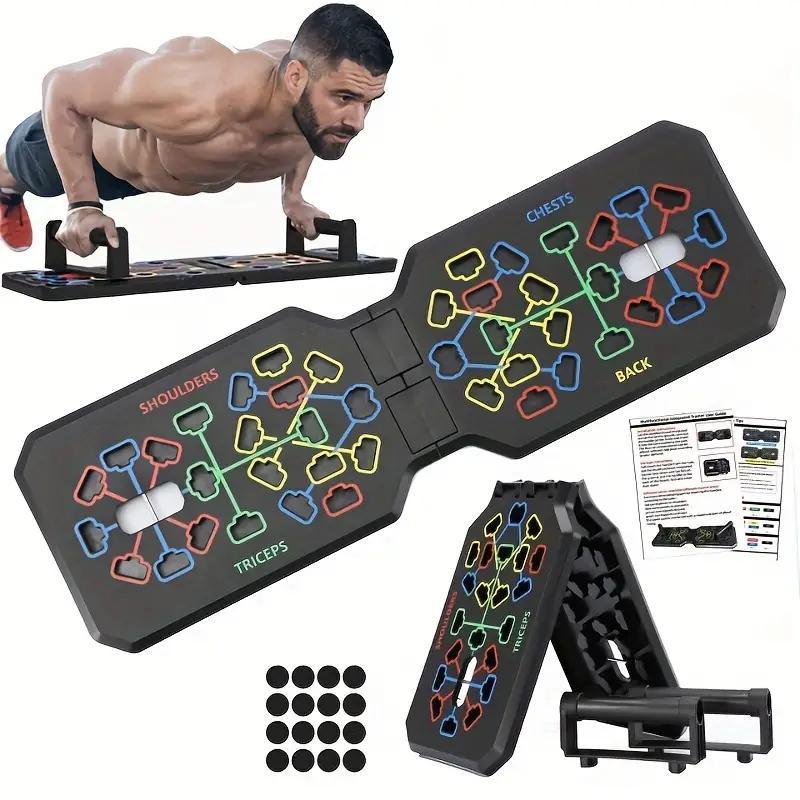 Push Up Handles 16-in-1 Multi-Function : Portable, Foldable, and Suitable for Men and Women - ABS Material