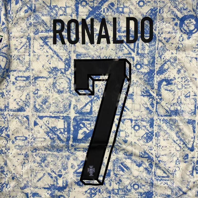 Cristiano Ronaldo No.7 Portugal Away Soccer Jersey - UEFA Euro 2024