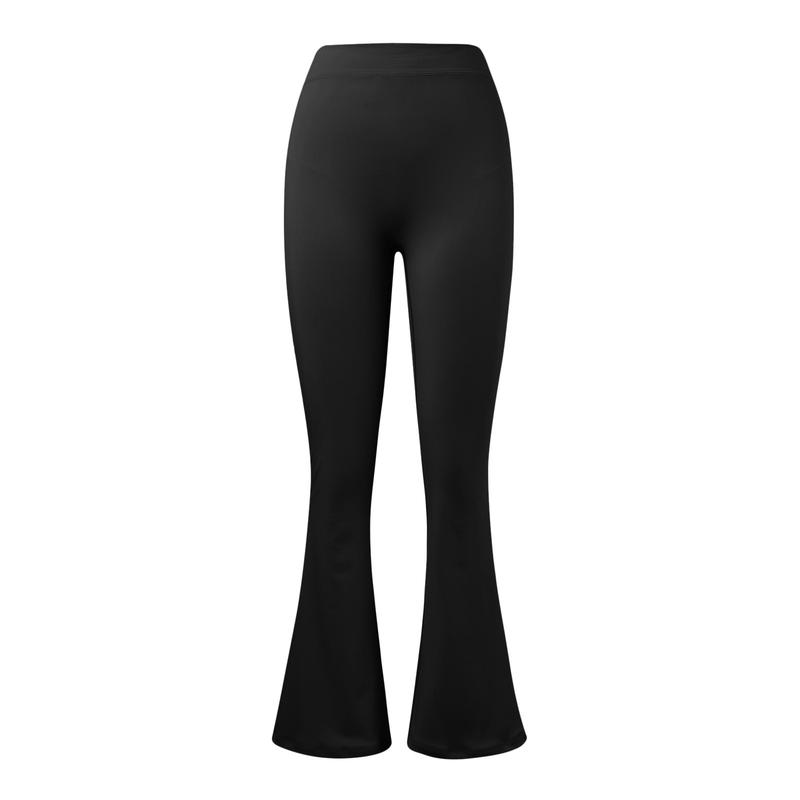 2024 Nude Feel Seamless Slightly Flared Yoga Pants Sports Running Fitness Pants Female High Waist Hip Lift Yoga Pants