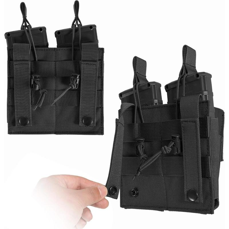 Molle Mag Pouch, Open Top Single Double Triple Magazine Pouch Holder Carrier for M4 M16 AK AR  M1911 92F 9mm