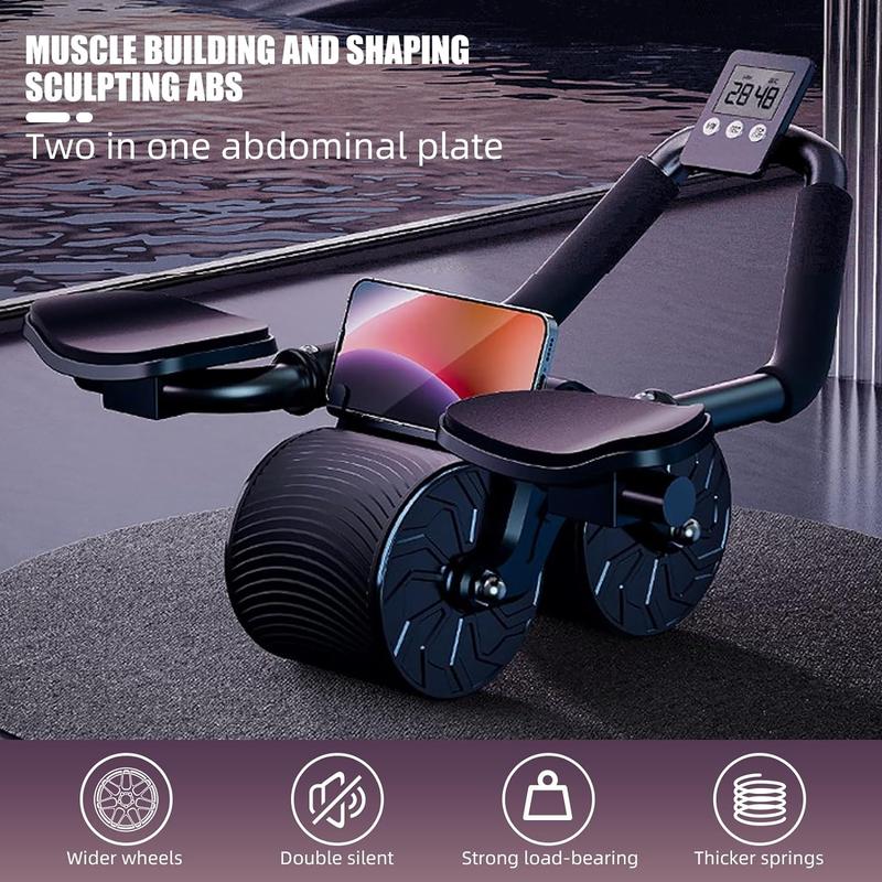 2024Uota Ab Roller Wheel With Elbow Support, Automatic Rebound Abdominal Wheel,Ab Roller For Abdominal Exercise Machine,Abs Workout Equipment,Trainer Fitness Belly Training For Men & Women