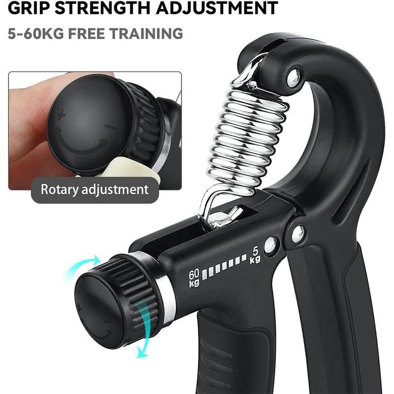 Adjustable Strength Training Equipment For Men And Women, Finger Grip Exerciser, Wrist Strength Trainer, Portable Hand Gripper, Fingers, Forearm, Hands, 5-60 kg