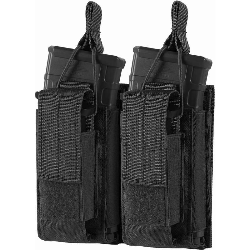 Molle Mag Pouch, Open Top Single Double Triple Magazine Pouch Holder Carrier for M4 M16 AK AR  M1911 92F 9mm