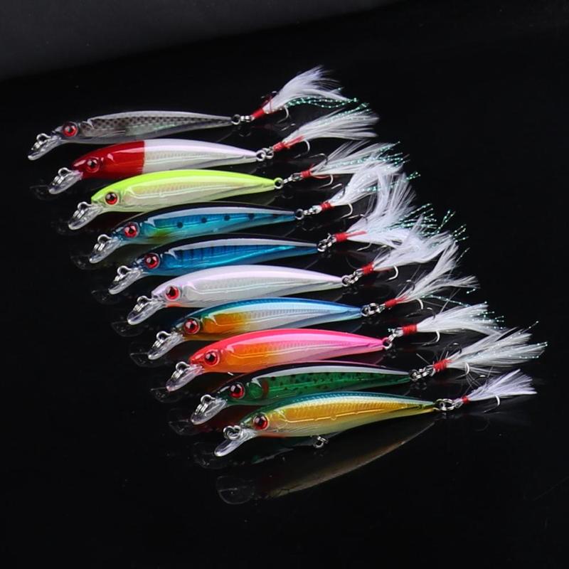 Artificial Fishing Lure, 10pcs Topwater Fishing Lure, Fishing Accessories for Outdoor Fishing, Fishing Supplies