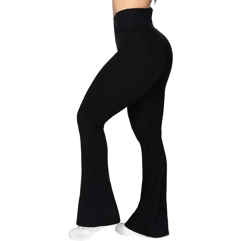 Sunzel Flare Leggings, Crossover Yoga Pants with Tummy Control, High-Waisted and Wide Leg