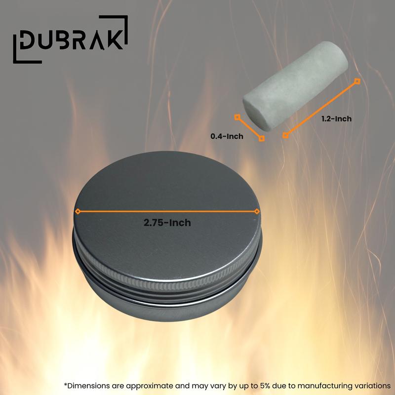 Dubrak Ecofriendly Quick Start Tubes for Camping, Bushcraft, Hunting, and Survival