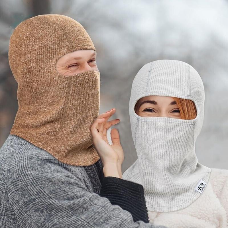 Balaclava Ski Mask Winter Windproof Thermal Knit Fleece Face Mask for Men Women