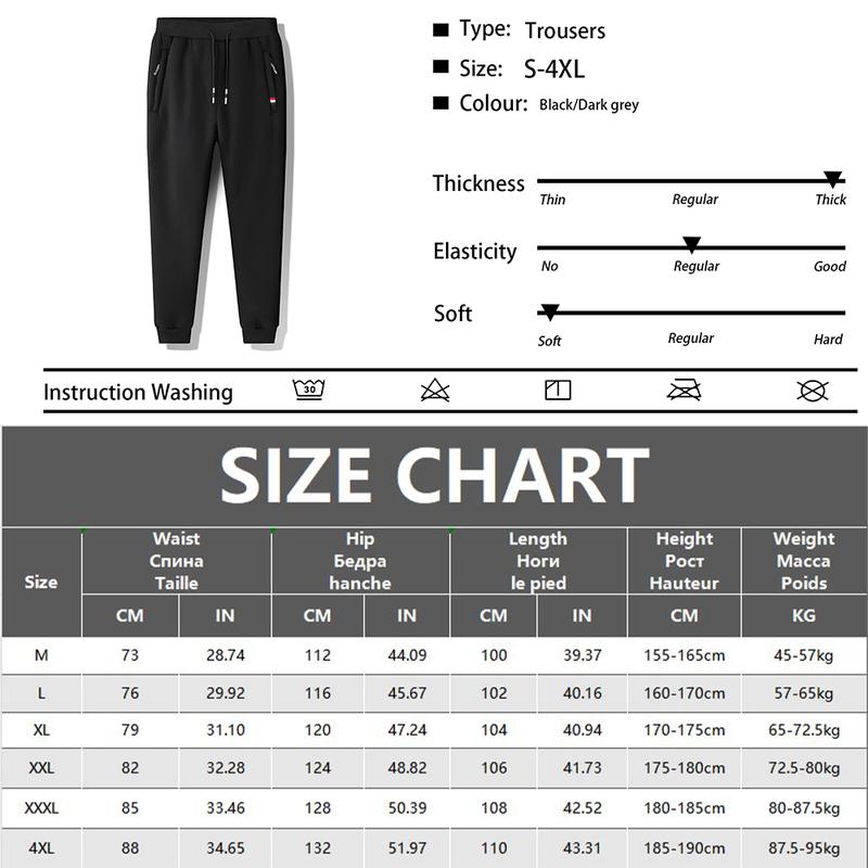 Winter Lambswool Warm Pants Men's Thick Fleece Thermal Trousers Men Fitness Jogging Drawstring Pants Male Sweatpants