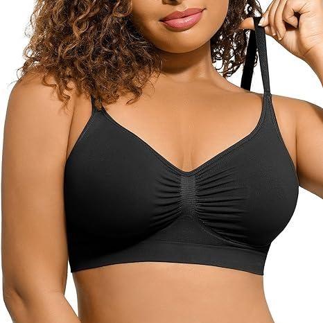 [Christmas Deals] Women's Wireless Sculpt Bra Comfort Bralettes No Underwire Unlined Cami Bra Seamless Tshirt Bras Sports Bra