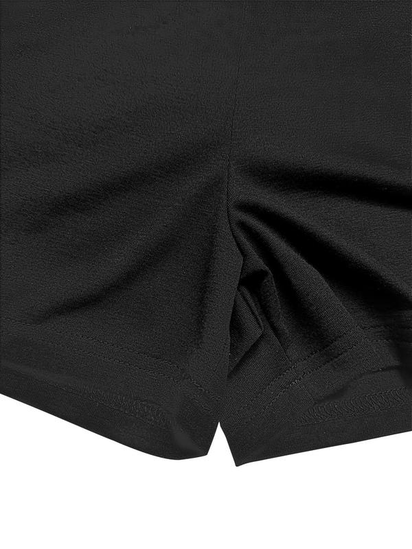 Women's Solid High Waist Biker Shorts, Casual Comfy Breathable Shorts for Daily Outdoor Wear, Ladies Bottoms for Summer