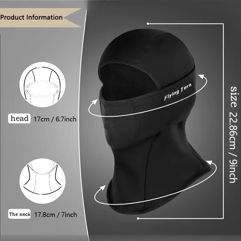 2PCS Thermal Fleece Balaclava Ski Mask - Windproof, Breathable, Warm, Moisture-Wicking Face Cover for Men and Women - Perfect for Outdoor Activities in Cold Weather