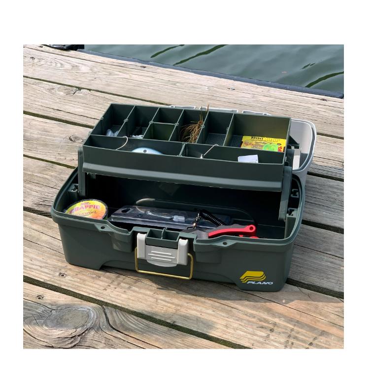 Plano 6201 One-Tray Tackle Box, Bait Storage, Extending Cantilever-tray Design