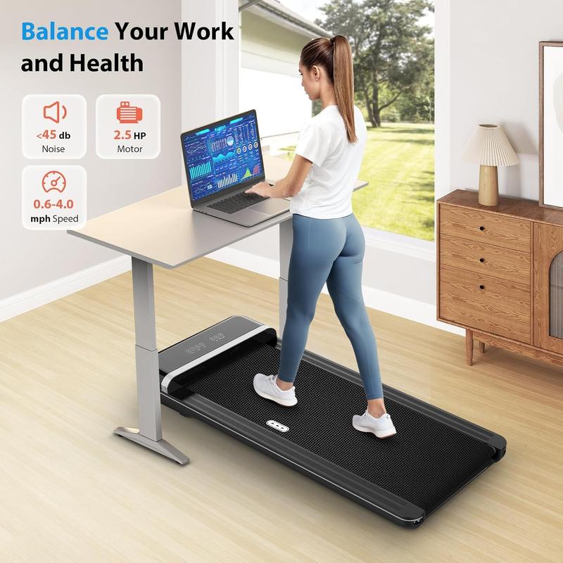 Walking Pad Treadmill with Auto Incline - 15 Level 15% Incline Under Desk Treadmill with 350lbs Weight Capacity - 43 Inches Wide Running Belt Treadmill for Home Office