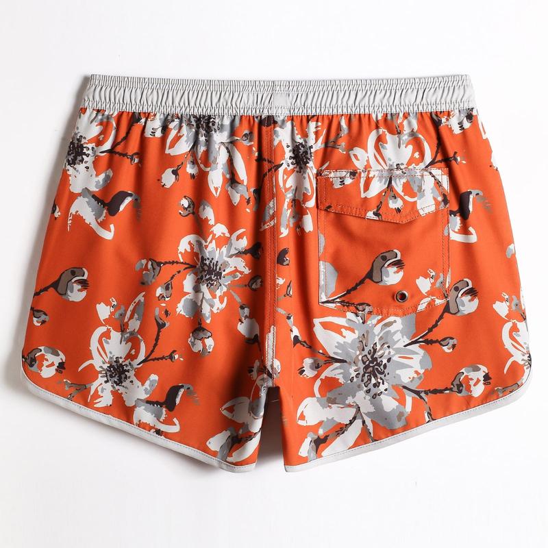 4.5 Inch Inseam Vintage Stretch Pear Blossom Swim Trunks