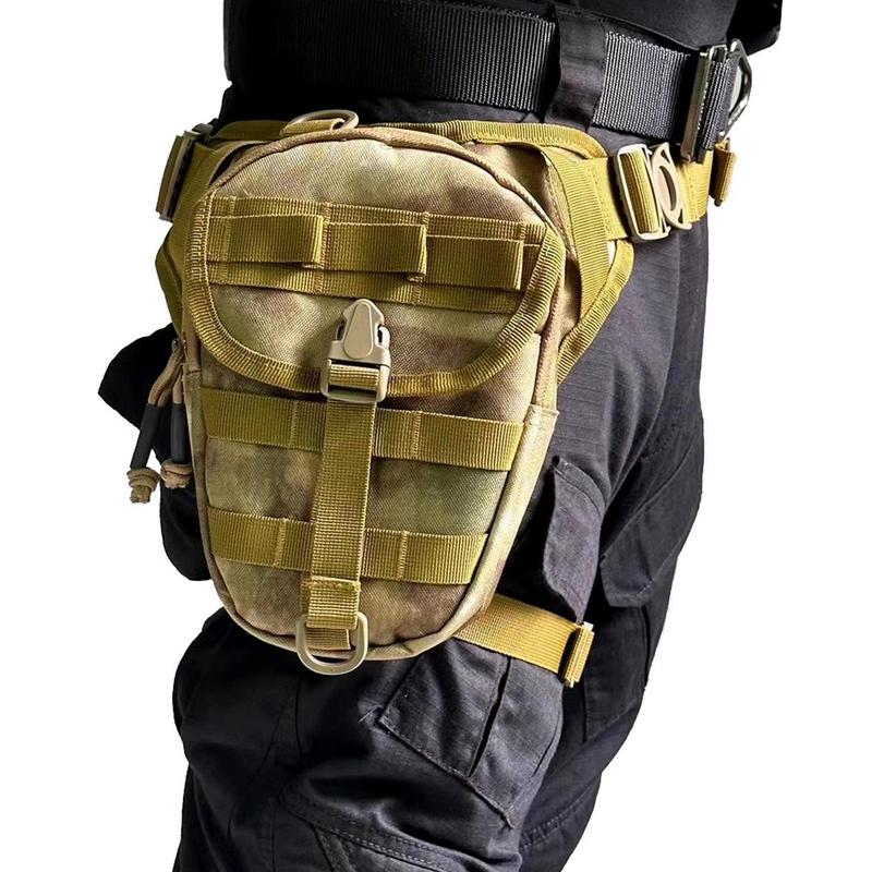 Camo Pattern Sports Leg Bag, Multifunctional Tactical Waist Bag, Outdoor Fishing Bag, Sports Bag for Men & Women