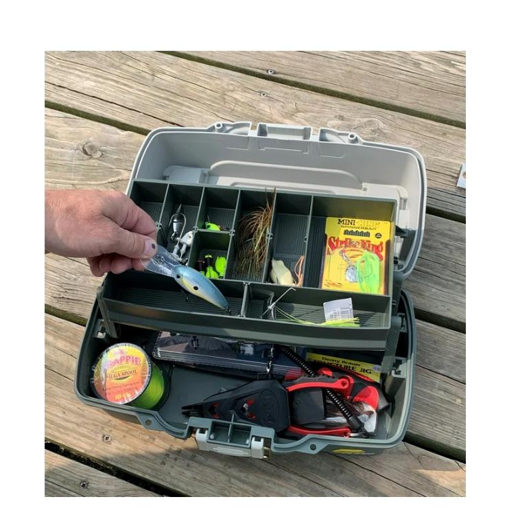 Plano 6201 One-Tray Tackle Box, Bait Storage, Extending Cantilever-tray Design