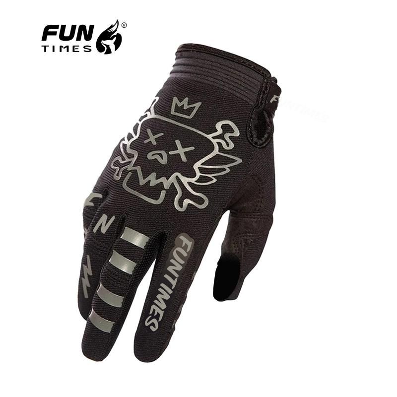 Sports Gloves, 1 Pair Non-slip Wear-resistant Full Finger Gloves, Durable Cycling Gloves for Men & Women, Cycling Equipment, Racing Car Gloves