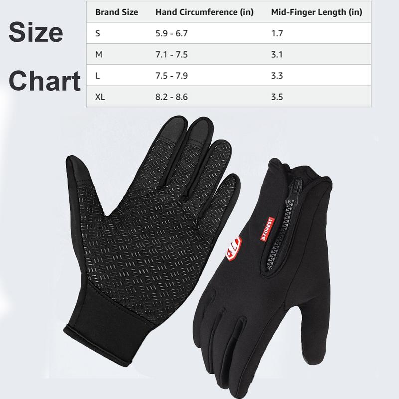 Thermal Touch Screen Gloves for Men Women Winter Windproof Anti-Slip Lightweight Gloves Stretchy Touch Screen Splash-Proof Snow Running Riding Gloves