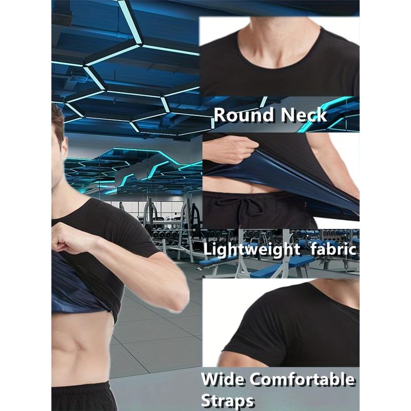 Men Sweat Sauna T-shirt Waist Trainer Suit Body Shapers Shapewear Corset Underwear Belly Control Fitness Tops