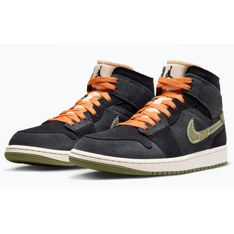 Men's Jordan 1 Mid SE Craft Anthracite Sky J LT Olive (FD8617 003)