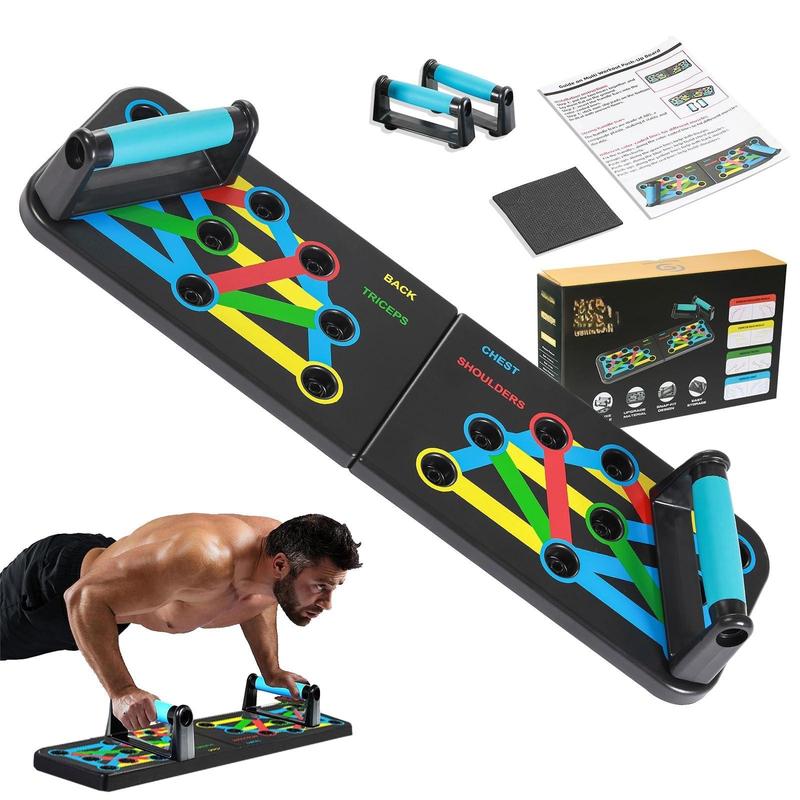 Push Up Board 9 in 1 | Push Up Board for Men & Women | Multi-functional Push Up Bar System | Perfect Pushup Board for Exercise | Strength Training Equipment | Home Workout Equipment