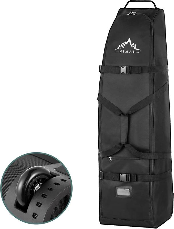 Himal Outdoors Soft-Sided Golf Travel Bag with Wheels - Heavy Duty 600D Polyester Oxford Wear-Resistant