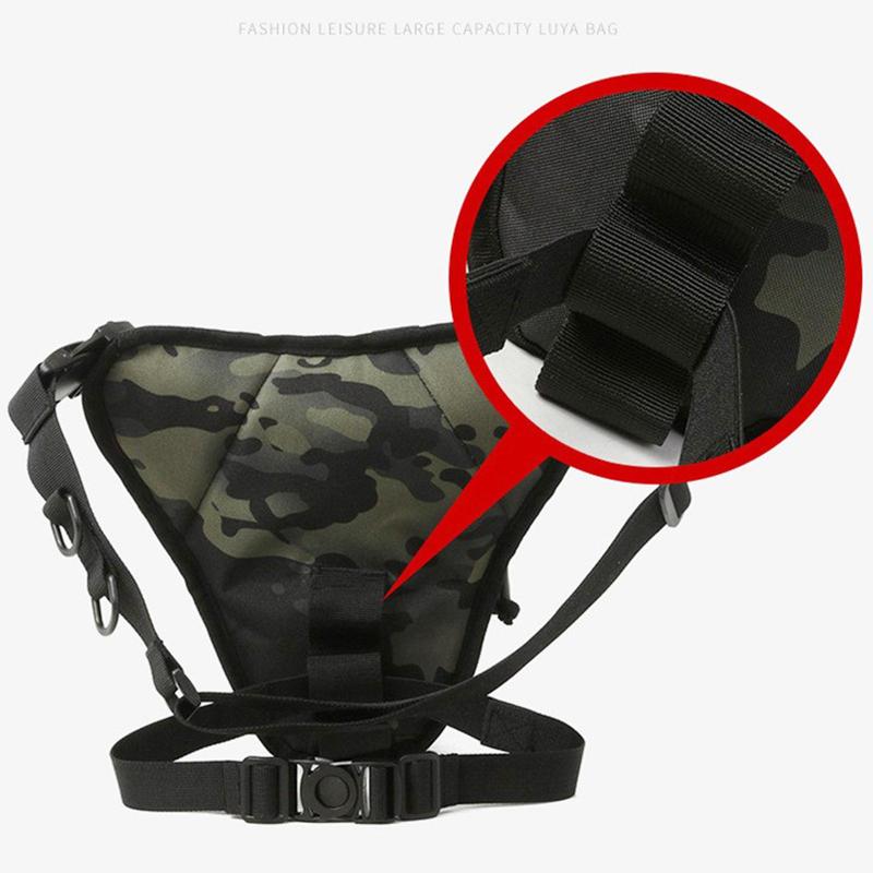 Camo Pattern Sports Leg Bag, Multifunctional Tactical Waist Bag, Outdoor Fishing Bag, Sports Bag for Men & Women