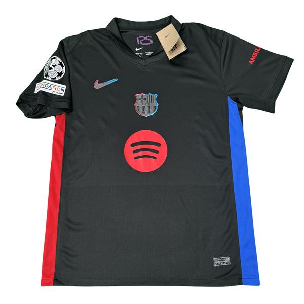 NIKE 2425 FC Barcelona Away black and red Short Sleeve Top No.9 Robert Lewandowski Retro 125th Anniversary Special Edition Soccer Jerseys Quick Drying