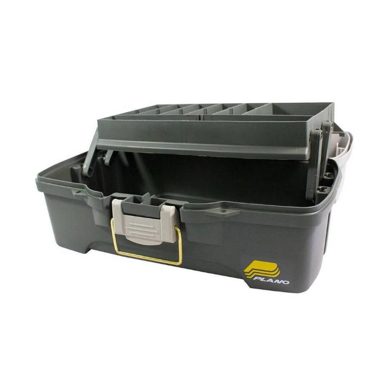 Plano 6201 One-Tray Tackle Box, Bait Storage, Extending Cantilever-tray Design