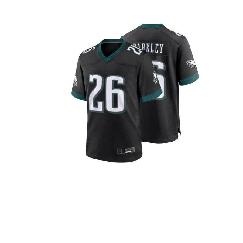 Men's Saquonn Barkleyy Black Philadelphiaa Eagless Game Jersey, Unisex Fit, Sports Inspired Style - Outdoor Sport, Gift for him, best seller