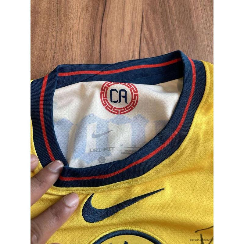 Club America 2024 25 Home Soccer Jersey Size M Signed By The Whole Squad