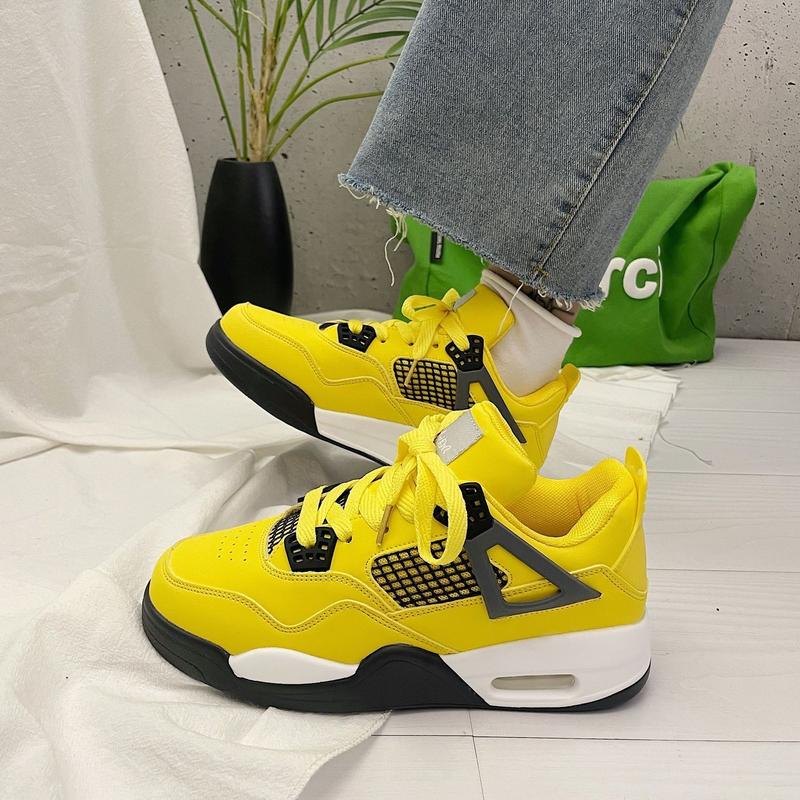 New All-Match Goddess of Lightning Color Air Cushion Student Sneakers Street Platform Couple Basketball Running Shoes Fashion