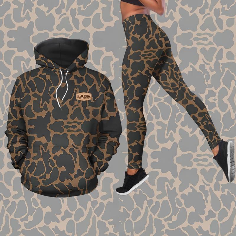 Camo Legging Set Combo hoodie leggings Old Row Outdoors Deer Badge Combo for Women