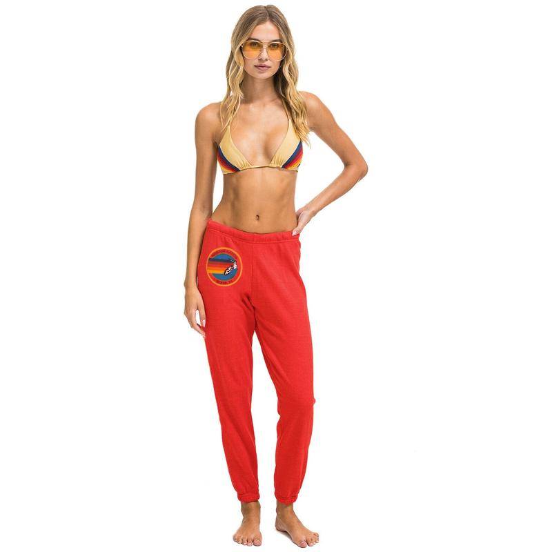 AVIATOR NATION MIAMI SWEATPANTS - RED