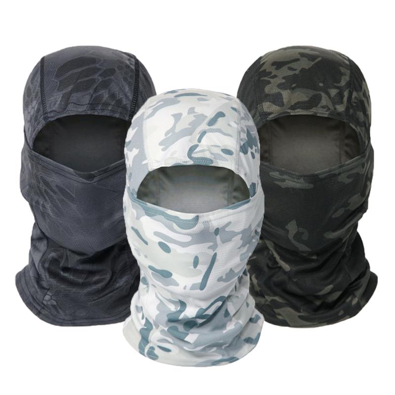 3PCS Set Black and White Camouflage Full Face Mask,Balaclava Face Cover for Women Men Skiing Cycling and Outdoor Sports