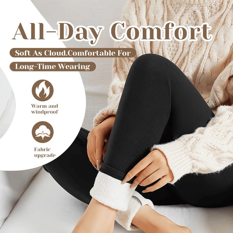 8Pcs Women's Solid High Waist Thermal Lined Sports Leggings, Casual Comfy Warm Skinny Pants for Yoga Gym Workout Running,Ladies Sportswear for Fal & Winter