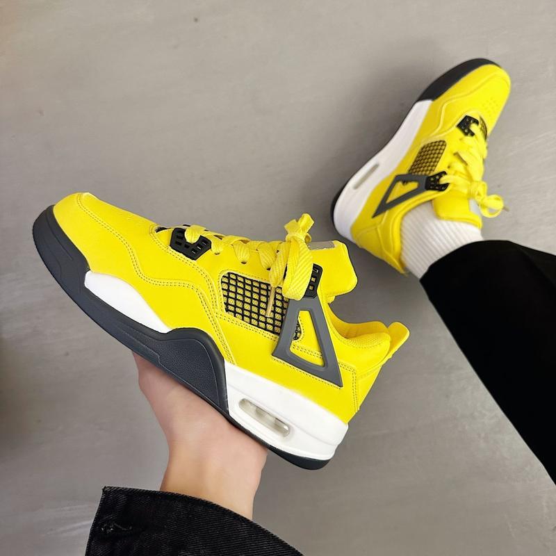 New All-Match Goddess of Lightning Color Air Cushion Student Sneakers Street Platform Couple Basketball Running Shoes Fashion