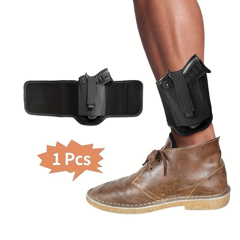 Neoprene Leather Case Wrapped on the Calf Can Be Pulled out and Hidden Quickly, Both Right and Left for Men and Women, Hidden Carrying Ankle Leather Case