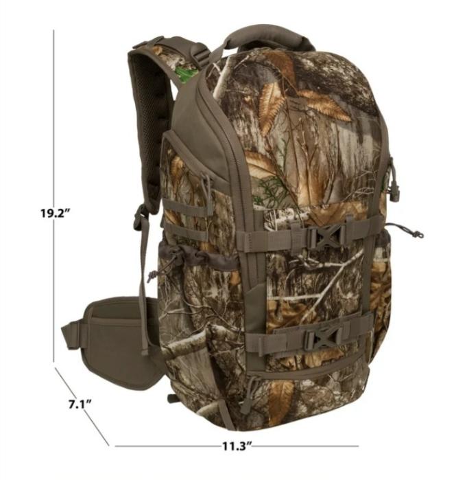 Pro Pursuit Gear Hunting Backpack - 37L Capacity - Unisex - Realtree Edge