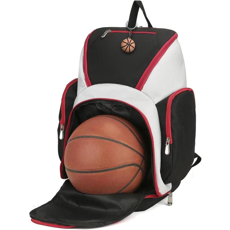 Hamoluxi Basketball Backpack with Separate Ball Holder,Large Sports Bag for Teens Boys