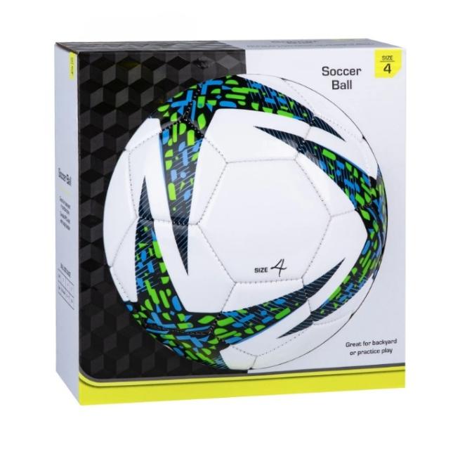 Blue Size 4 Soccer Ball - Perfect for Outdoor Play