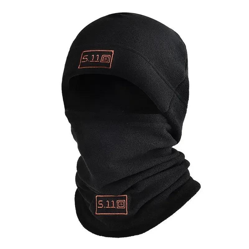 Tactical Fleece Hat&Scarf Set Thermal Head Cover Winter Warm Balaclava Face Mask Sports Cycling Bonnet Neck Protector