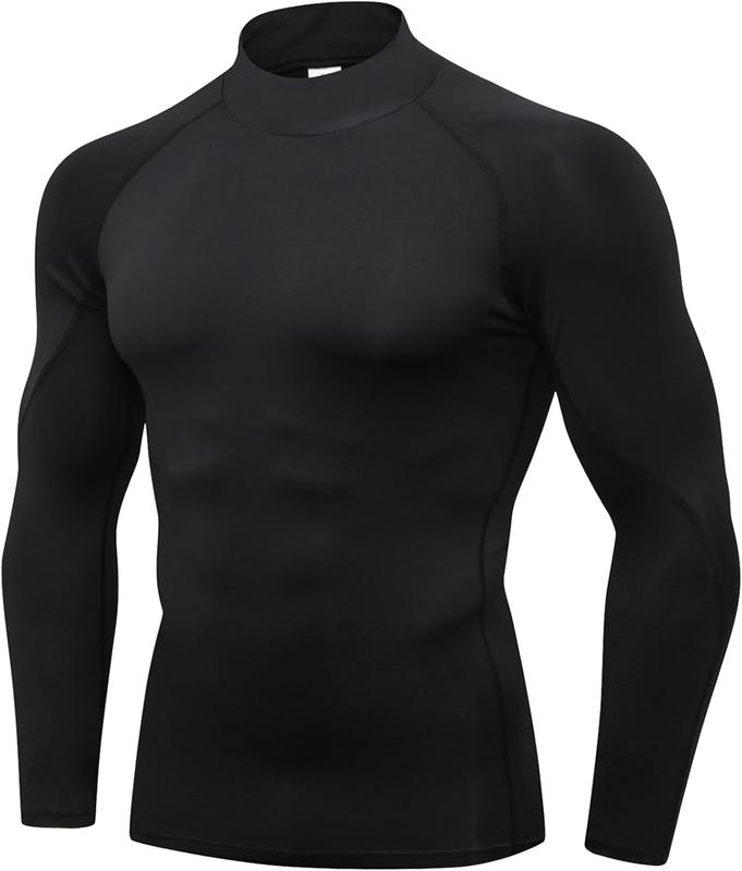 1 or 3 Pack Men's Compression Shirts Long Sleeve Workout Gym T-Shirt Running Top Cool Dry Sports Baselayer Undershirts